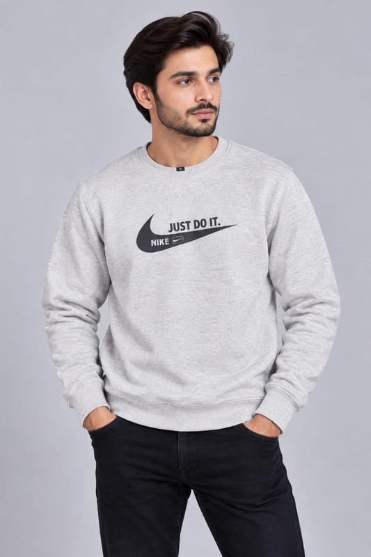 Men's "Just Do It" Graphic Pullover Sweatshirt