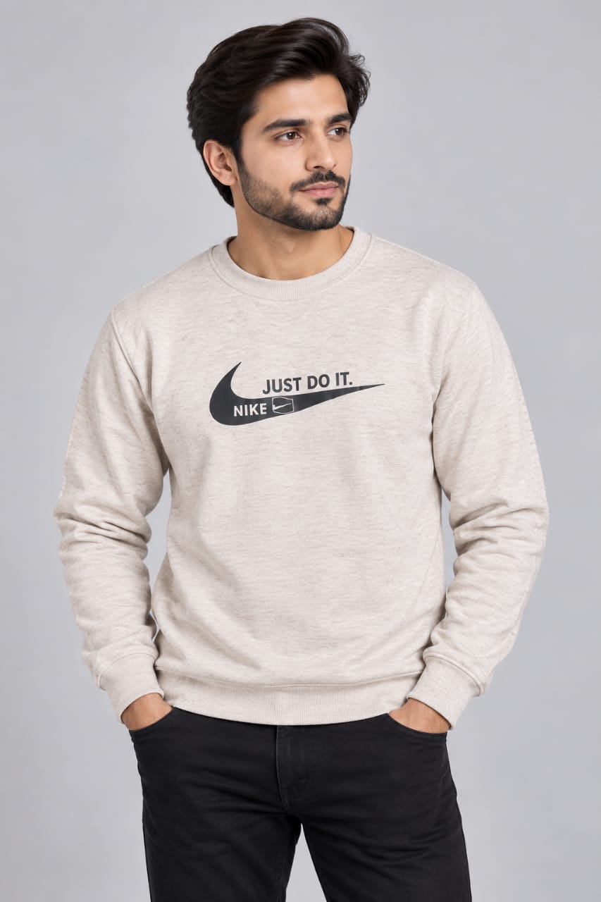 Men's "Just Do It" Graphic Pullover Sweatshirt