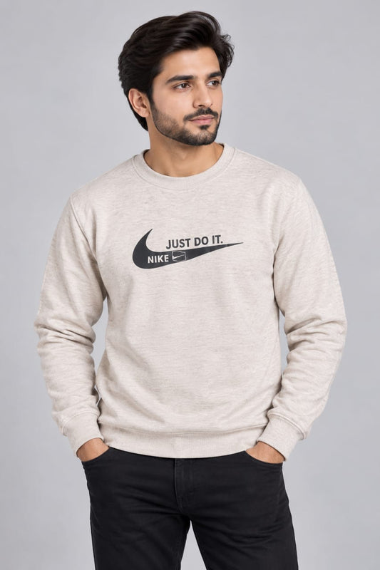 Men's "Just Do It" Graphic Pullover Sweatshirt